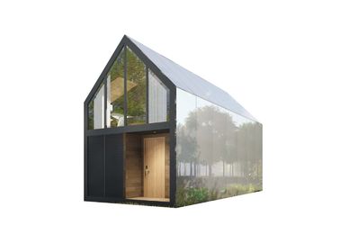 Просторная квартира Префаб стальной структуры самонаводит деревянный дом виллы Префаб Брауна цвета